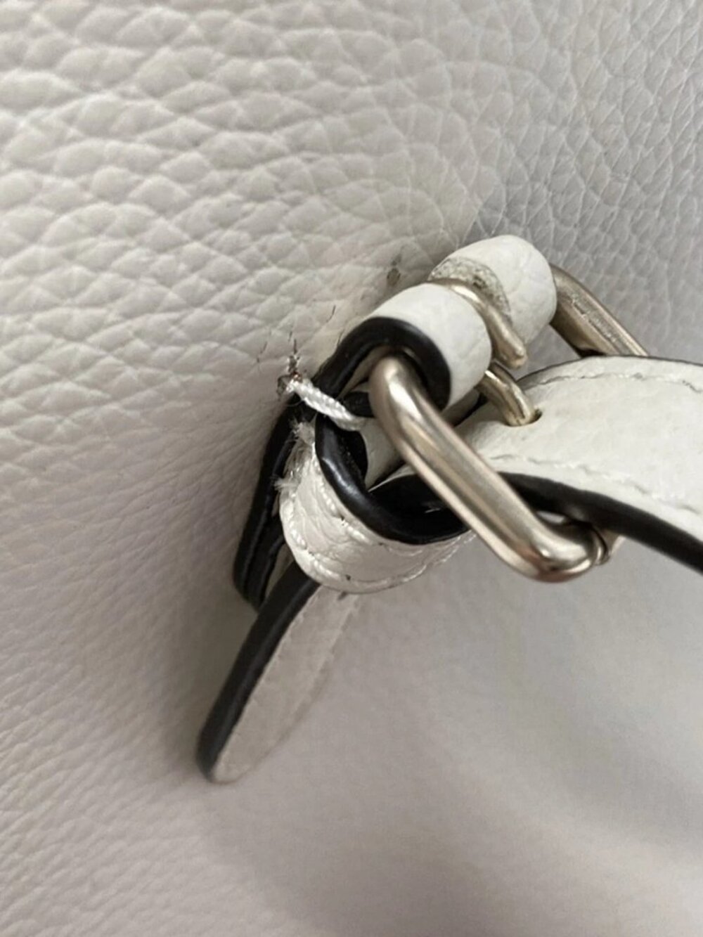 COACH Molly Tote 25 C4084 Cream Leather Tote Bag - Picture 11 of 13